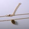 New Simple Alloy Pine Pine Pendant Necklace Rose Gold Pine-cone Pine Fruit Necklace As Promise Gifts