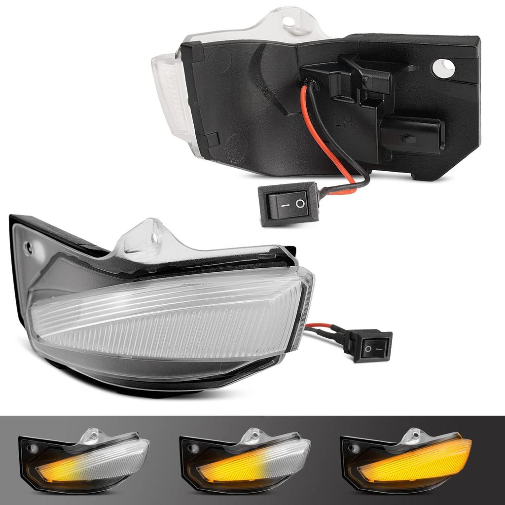 GemPro LED Side Mirror Turn Signals Compatible with Toyota Yaris Corolla Sienta 170 Sienta 10 GR Corolla Corolla New Aqua 10 Yaris Spade 140 Vehicle