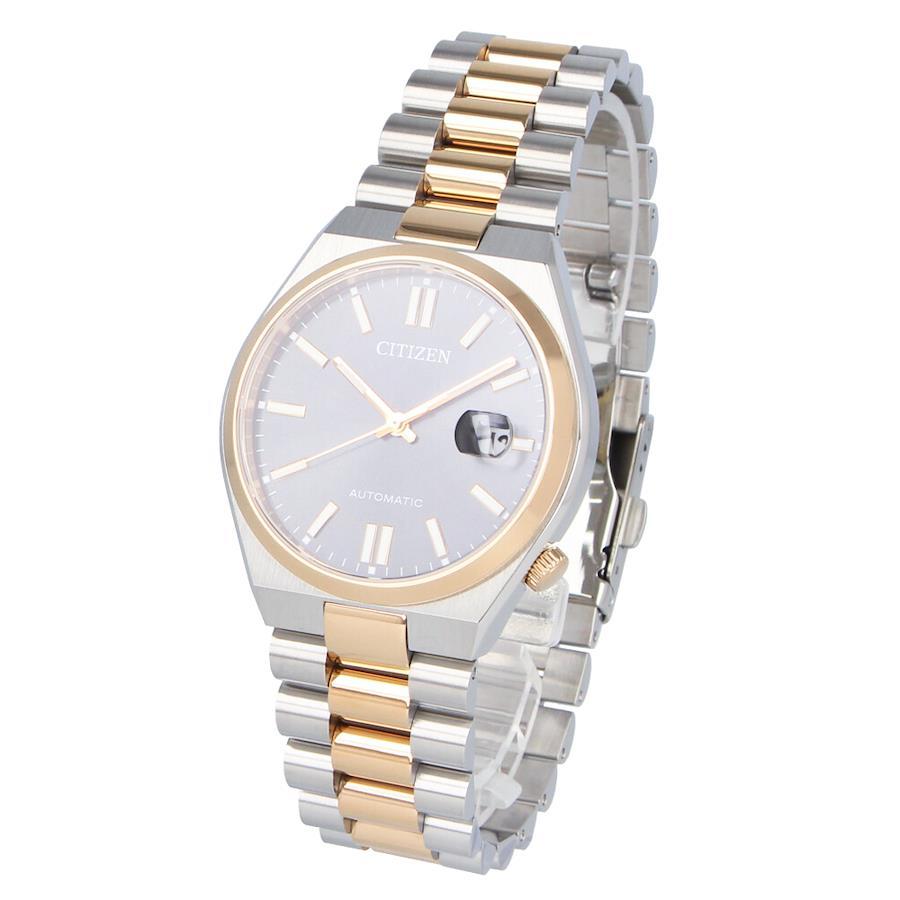 CITIZEN Automatic NJ0154-80H TSUYOSA Collection Sporty Simple Date Black Silver Gold Stainless Wrist Watch For Men