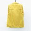 Women Denim Vest Autumn Winter Solid Casual Turn Down Collar Pocket Sleeveless Short Jean Coat Streetwear