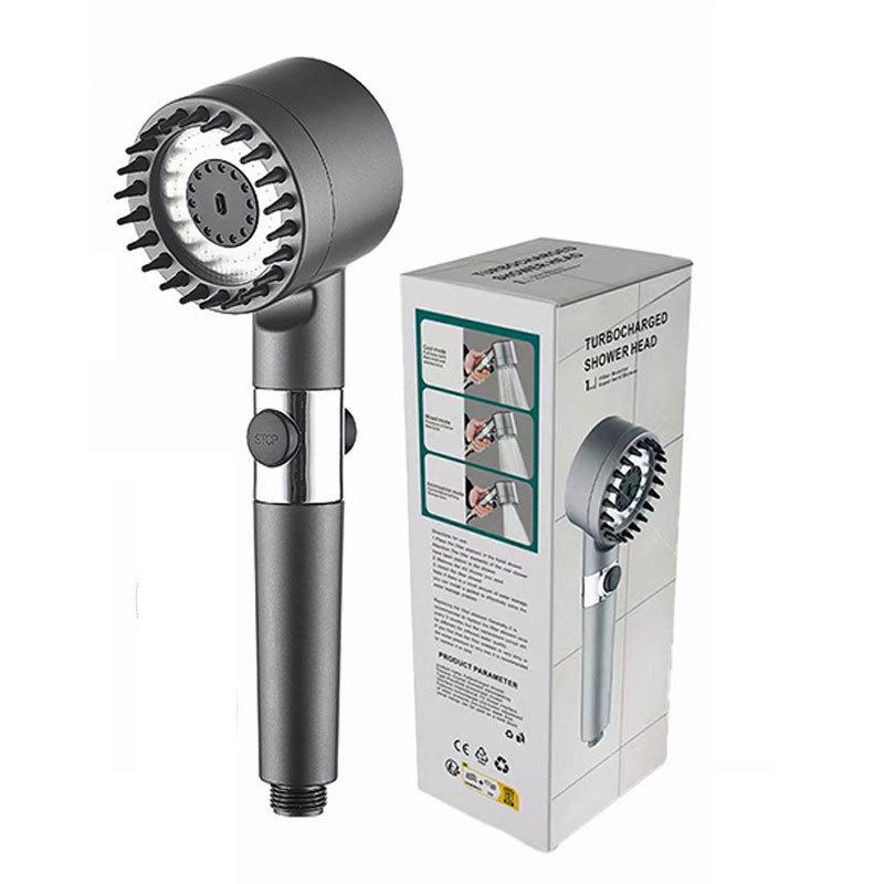 Ultra-High Pressure Massage Shower Head with Spray Booster and Hair Dryer Nozzle