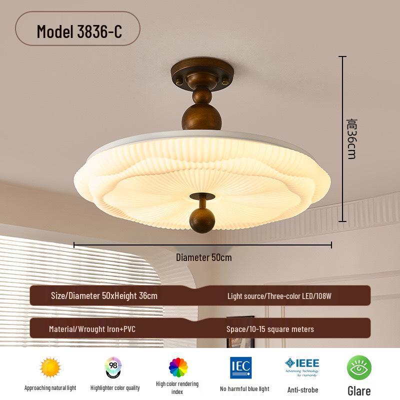 

French Style Cream Chandelier for Bedroom, Dining Room, Study, or Master Bedroom Ceiling Light Fixture