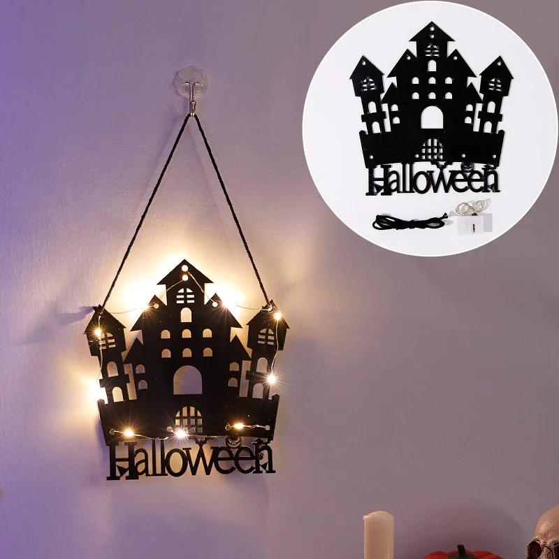 Halloween Pumpkin Lantern Decoration Luminous Hanging Ornaments Bar Background Wall Scene Arrangement Costume Props Atmosphere Hanging Items