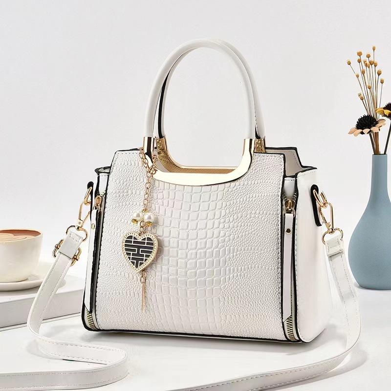 New Fashion Crocodile Pattern Women's Handbag Simple Elegant Personality Shoulder Crossbody Bag