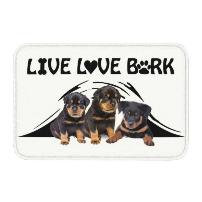 Rottweiler Dog Floor Door Bathroom Kitchen Mat Anti-Slip Outdoor Pet Animal Doormat Living Room Entrance Rug Carpet Footpad