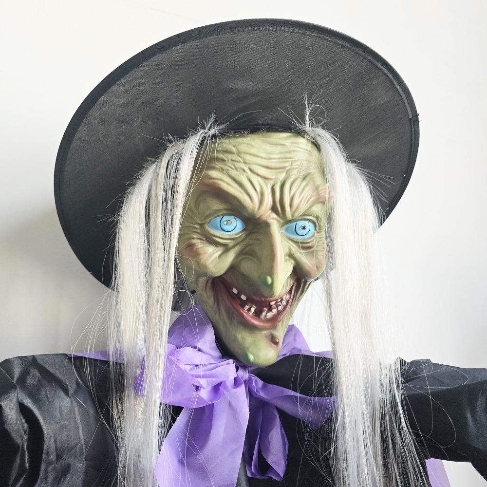 Berührungsaktivierung Halloween Hexen Requisite 6FT Höhe Halloween Hängende Hexe Halloween Dekorationen