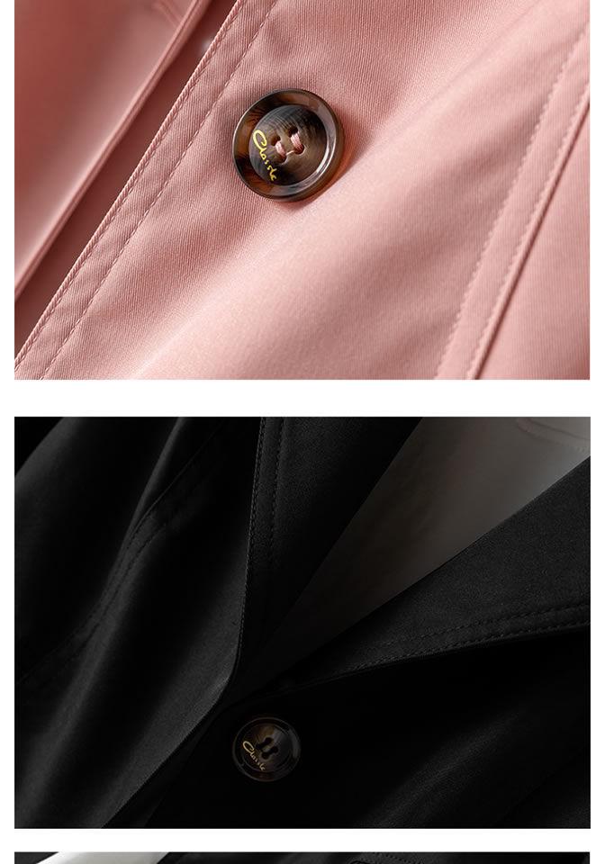 Coupe-vent 2025: Veste Mi-Longue Ajustée Style Coréen pour Femme pour le Printemps et l'Automne