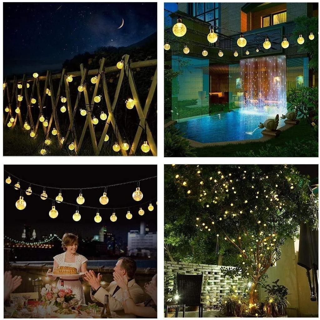 Outdoor Waterproof String Light Yellow LED Edison Spherical Garden Light String