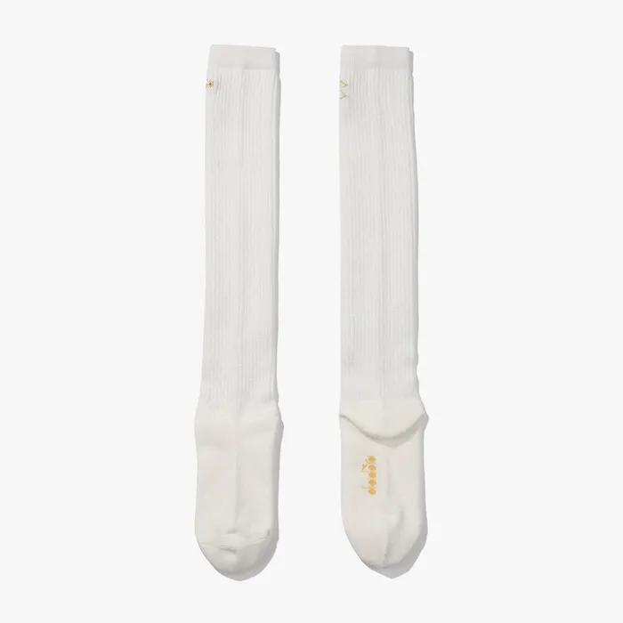 Crosscoat Soft Knee Socks OFF WHITE