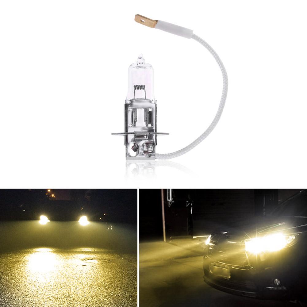 1pc H3 Halogen Lamp White 100W/55W 24V/12V Halogen Headlight Xenon Bright Quartz Bulb Glass Car Fog Light Replacement Bulb