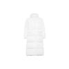 Women's White Long Down Hooded Puffer Coat IK3158