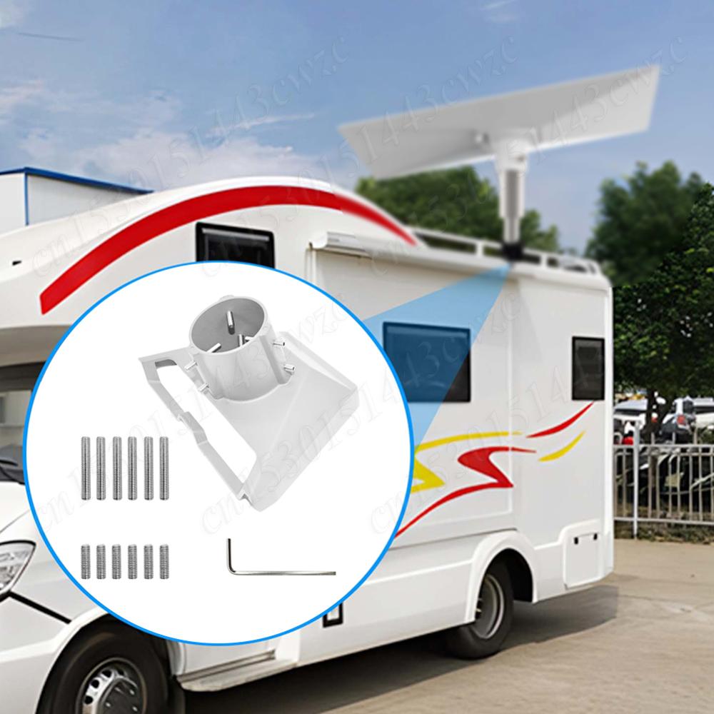 For Starlink Gen 3 Pipe Adapter Roof Mounting Pole Pipe Connectors Mount Plate Roof Mount for Starlink Gen 3 Standard Dish