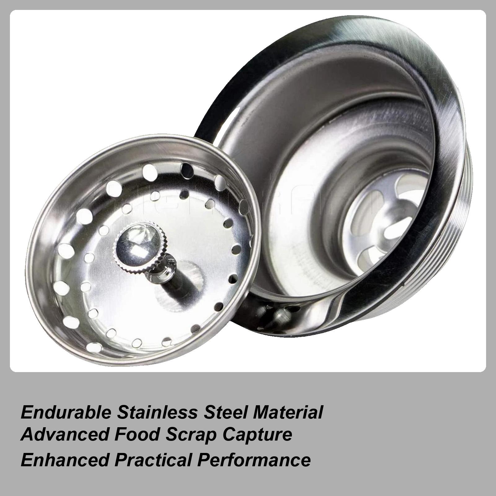 

Комплект для слива кухонной раковины, корзина-сито из нержавеющей стали, пробка-заглушка от засоров, набор для слива пищевых отходов CN