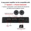 6800W 12V 4 Channel Car Amplifier Subwoofer Slim Class A/B Car Audio Amp Powerful Amplifiers Subwoofer Bass Speaker Amplifiers