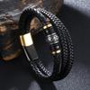 2026 Personality, Leather Bracelet Multi-layer Woven Men's Charm DIY Leather Bracelet