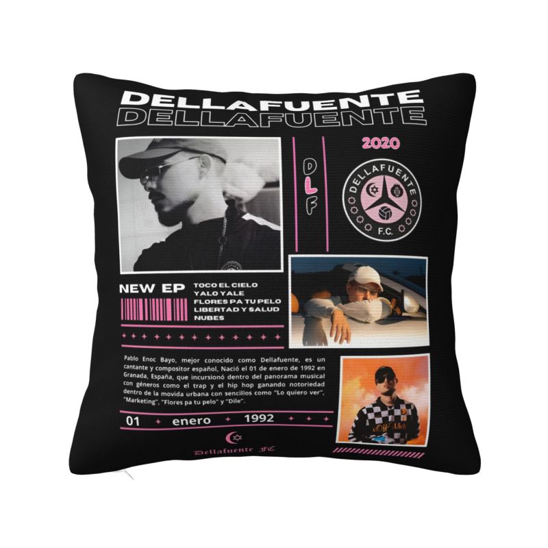 Vintage Rapper Dellafuente Bootleg Throw Pillow Case cm Decor Home Cushion Cover Square Polyester Pillowcase