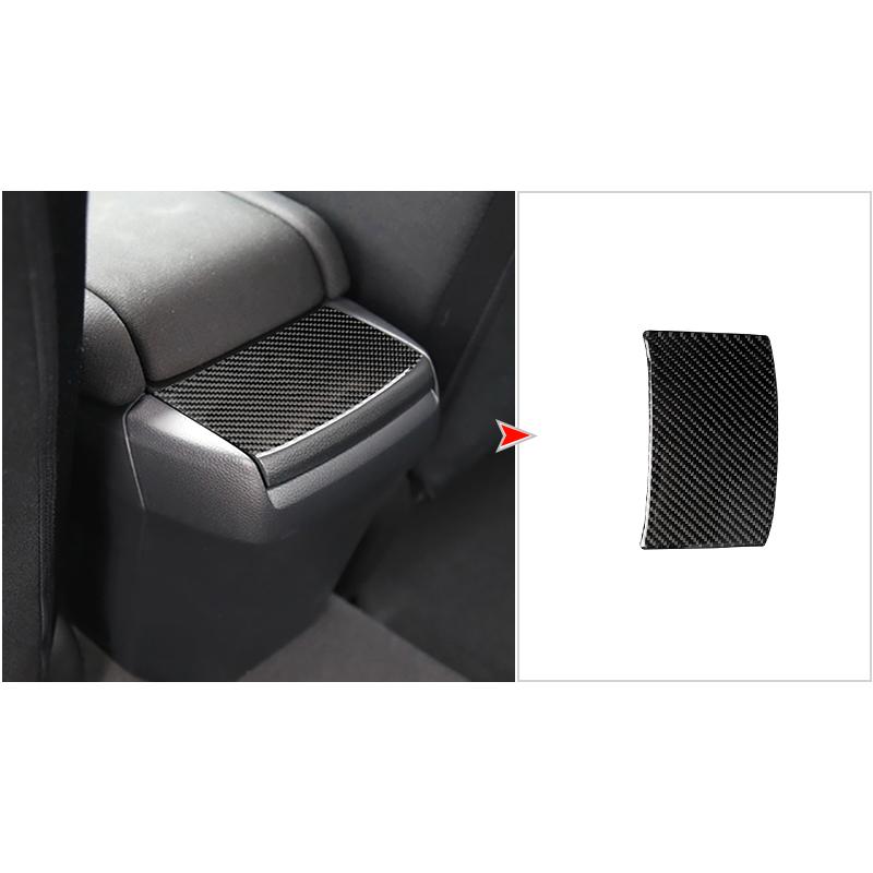 For Honda Civic 10th 2016-2019 Carbon Fiber Sticker  Car Center Console Windows Lifting Control Panel Decoration