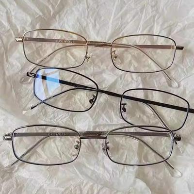 Ochelari Y2K Vintage Cadru Metalic Semi-Cadru Fără Lentile Fete Chic Cosplay Petrecere Decor Ochelari Metalici Ochelari de Pografie