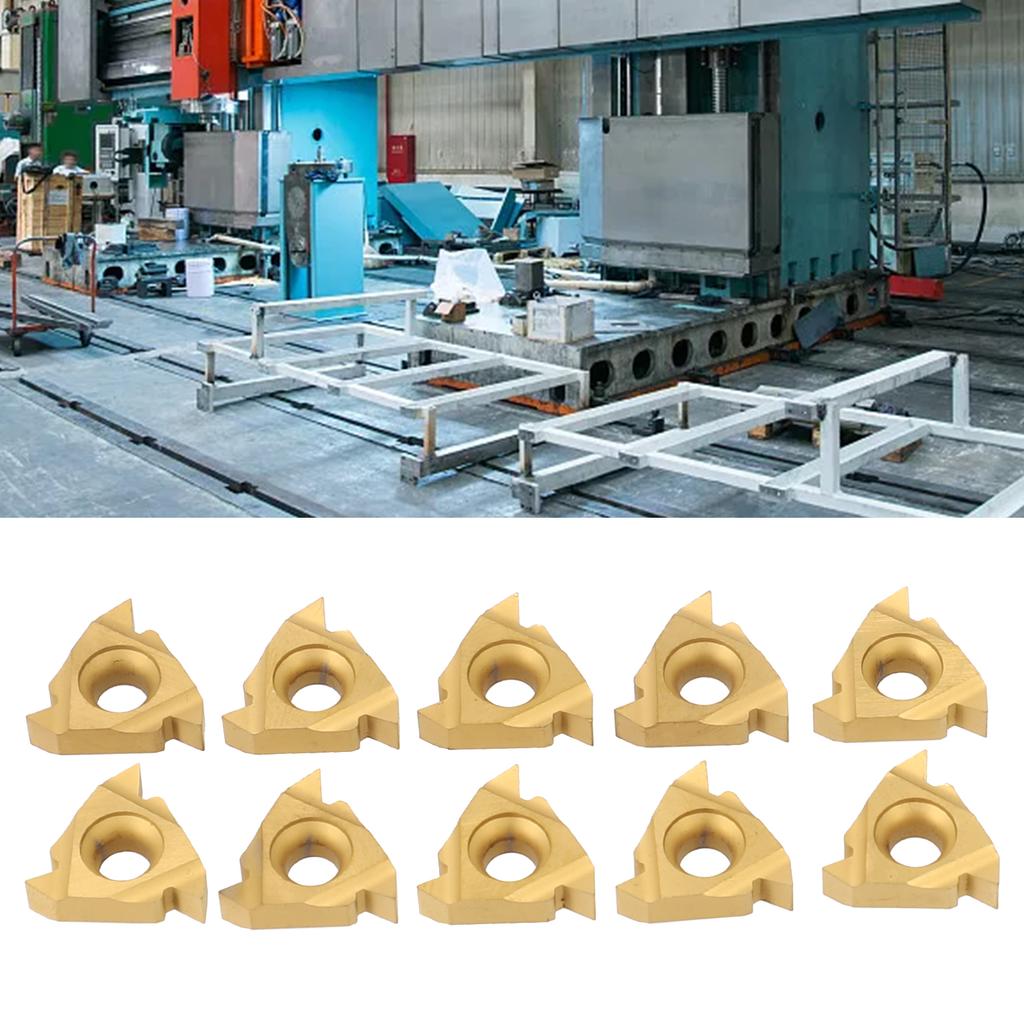 16ER AG60 External Thread Turning Tool Carbide Insert 10 PCS Steel Processing CNC Metal Lathe Tool Cutting Turning Inserts Set