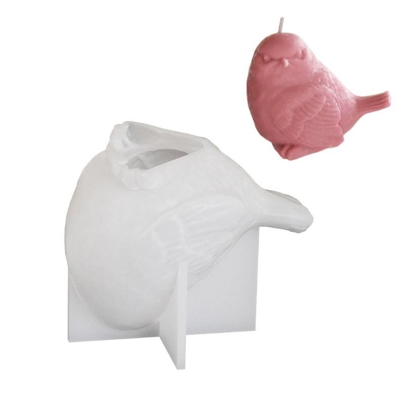 2025 New Simulated Bird Scented Candle Resin Silicone Mold Glue DIY Stereo Woodpecker Plaster Ornaments Home Decor