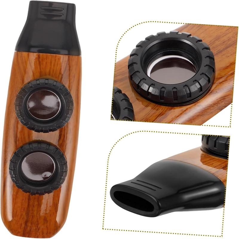 Dwukomorowe Kazoo Instrument Muzyczny, Lekkie Trwałe Wzornictwo Słojów Ćwiczebne Kazoo do Akompaniamentu Gitary Ukulele