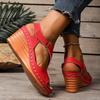 Fashion Women's Summer White Wedge Sandals Plus Size Lightweight Non Slip Walking Sandals Woman Comfortable Casual Beach Shoes for Women
