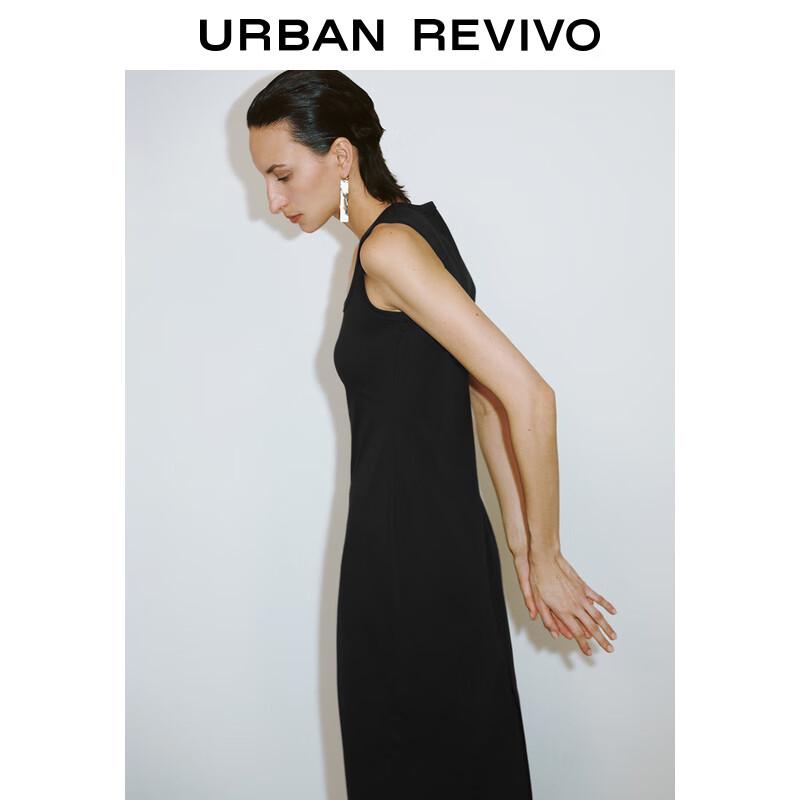 UR2025 Women's Slim-fit Back Slit Maxi Dress