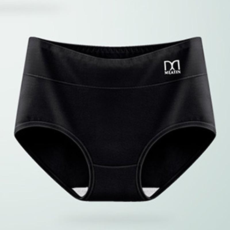 Four Seasons Mei Ya High Waist Cotton Women's Panties - Antibacterial Crotch, Hip Lifting, Abdomen Shaping Triangle Design.