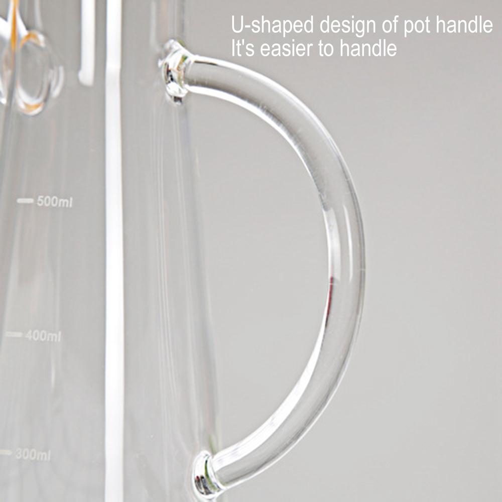 500/800ml Cooking Seasoning Bottle Dispenser Glass Olive Oil Sauce Vinegar Pot Bottles with Handle Lid Kitchen Cooking Container
