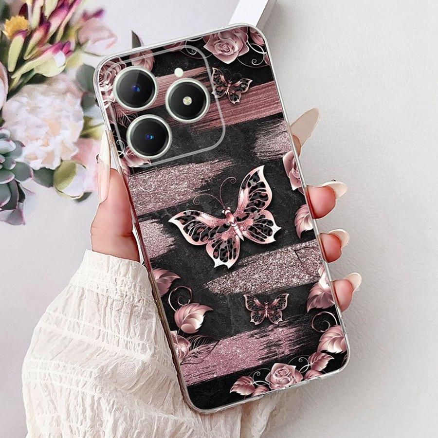 For OPPO Realme C61 C63 Case C 61 RMX3939 New design TPU Soft Silicone Shockproof Coque Funda For RealmeC63 C6 1 Phone Cover