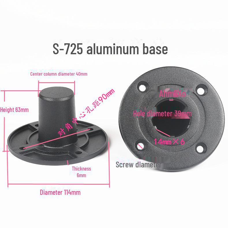 Metal Speaker Bracket with Aluminum Seat Tray - Professional Stage Sound Support and Installation Accessories