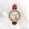 Fieldwork Analog Moomin Leather Wood Wood Leather Watch Little Red Women's Watch, Design, Strap, Pattern, Y, My, MOM017-2