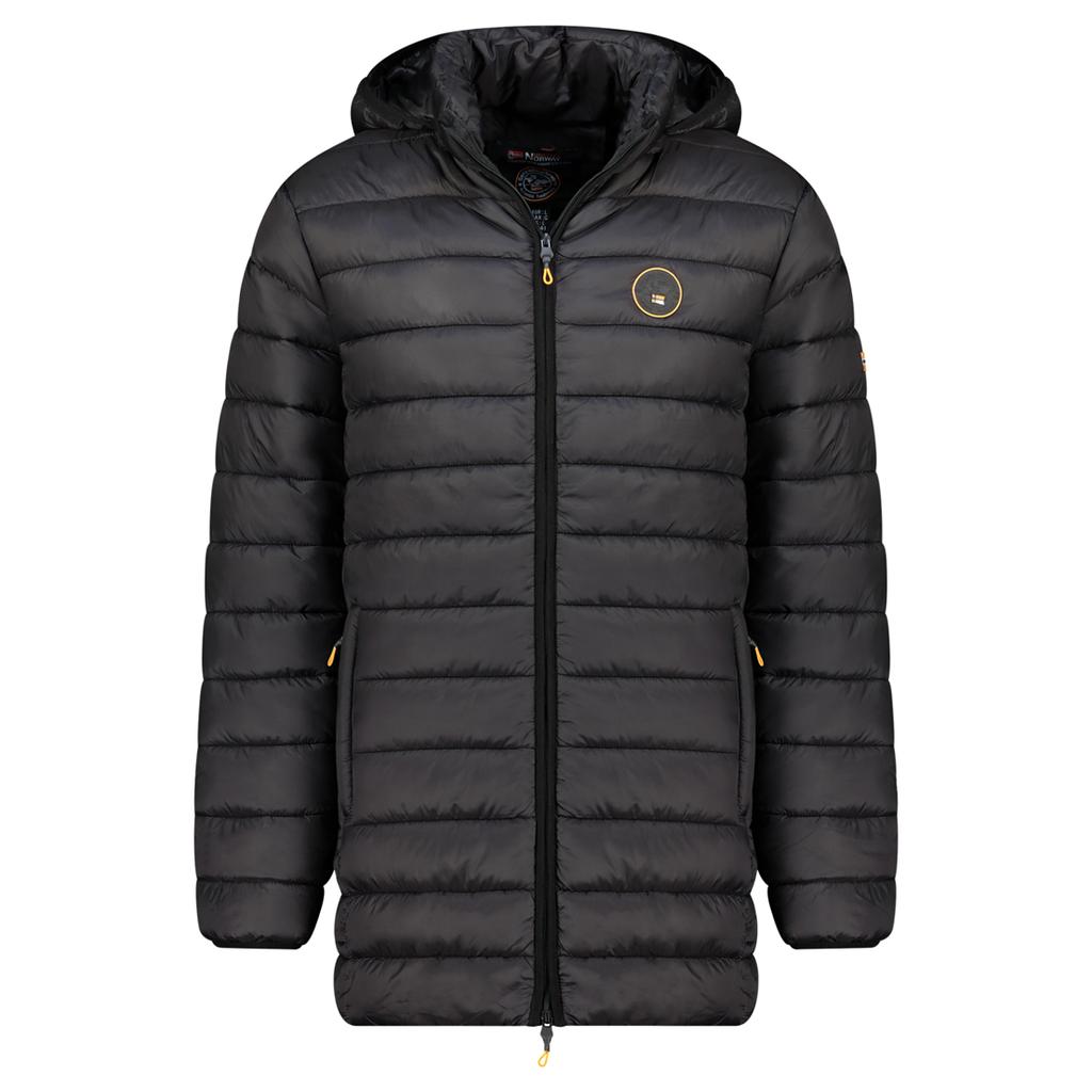 Kurtka męska Geographical Norway AMIGOMAP LONG HOOD DB BLACK MEN 233 BLACK (WZ5085H/GN-NOIR)