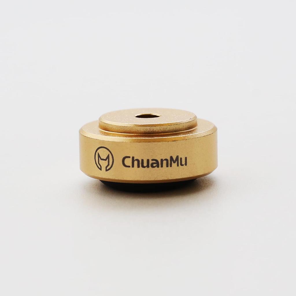 Small Set of Glossy Audio Speakers and Vibration Feedback Sound Quality Improvement Kawaki Insulators, 8, Gold, High-Quality Soundbars, Damping,