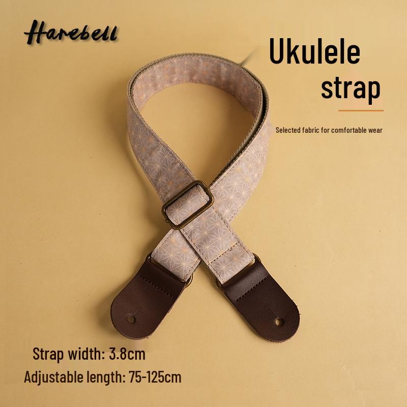 Luo Jin Star Pattern Guitar Strap PO-092 - Classic Buckle Design