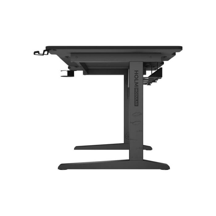 Mesa Gaming Genesis Holm Modular 140cm MDF y Acero Altura Ajustable LED y Gestión de Cables