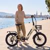 Vitilan U9 Adult Electric Bicycle Shimano 7 Speed Gear 500W Peak Power 960W Motor City Ebike 48V15Ah Battery E-bike 20*3.0" Fat Tires Electric Bike