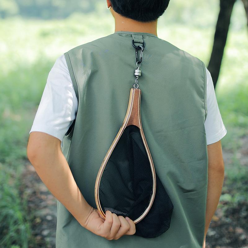 Outdoor Fish-catching Tools: Strong Magnetic Buckle, Stainless Steel Magnetic Buckle, Lanyard, Magnetic Net Release Bracket
