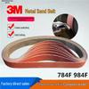 3M784F Ceramic Sanding Belt for Handheld Pneumatic Sanders, Compatible with 330*10MM/520*20MM Metal and Stainless Steel Surfaces.