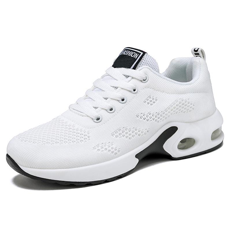 Modne Damskie Sneakersy Poduszka Powietrzna Miękka Podeszwa Buty Damskie Casualowe Outdoorowe Siateczkowe Oddychające Antypoślizgowe Buty Tenisowe