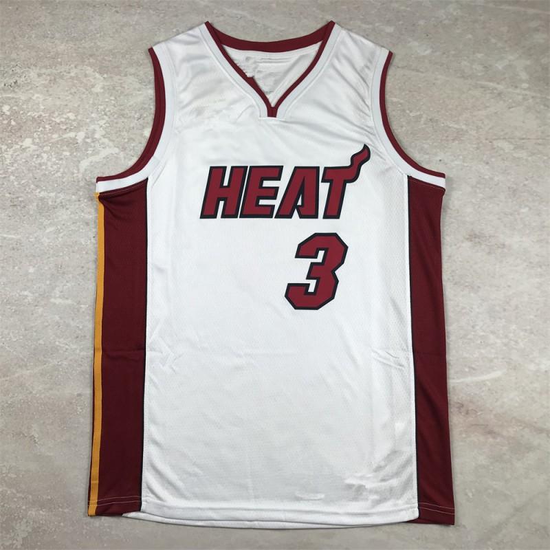 Miami Heat NBA Basketball Jersey White Team Uniform Men Women Adult Sports Training Game Wear