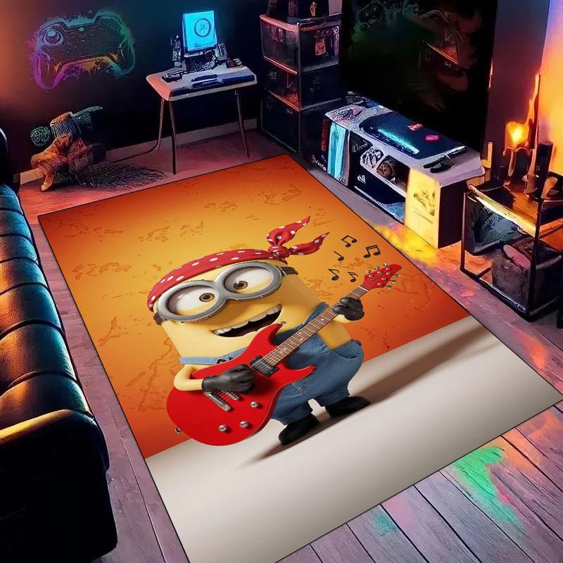 

Colorful Cloud-shaped Minion Rugs Bursting Through Walls, Home and Bedroom Decorations, Yoga Mats, Birthday Gifts. 60x90cm