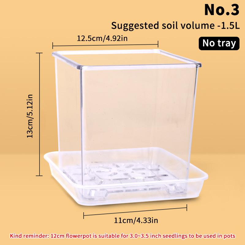 

Прозрачный цветочный горшок, дренажный бассейн, прозрачная корзина для цветов с отверстием, пластиковые дышащие аксессуары для цветочных горшков