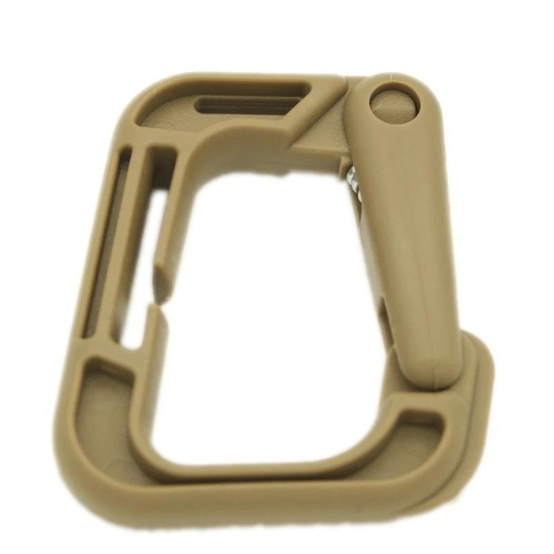 5Pc Outdoor Camping Tool D Type ITW Grimloc MOLLE Locking EDC Tactics Backpack Hanging Webbing Hook Buckle for Hiking
