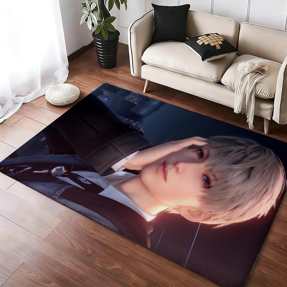 Deep Love R-Rafayel Game Floor Mat Cozy Flannel Soft Thick Non-Slip Mat For Living Room Bedroom Kitchen Decor Rugs