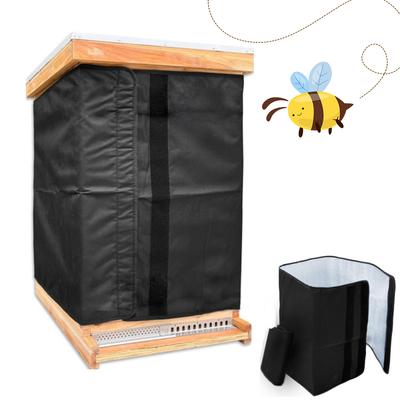 Premium 600D Oxford Winter Bee Hive Wrap Adjustable Insulation Cover for Beekeeping with Vents and Eco-Friendly Materials