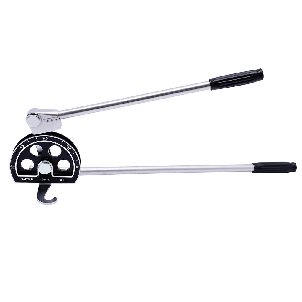 3/4" OD Pipe Bender, Manual Tube Bender, 180° HVAC Bending Tool, Suitable for Copper and Aluminum Pipes, Air Conditioner Repair