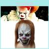 It Pennywise Horror Clown Masker Latex Voor Halloween Kostuum En Doe-het-zelf Feestdecoratie