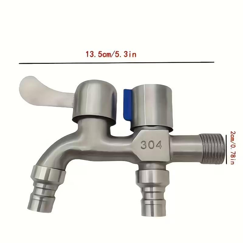G1/2 Washing Machine Faucet Interface, Easy To Open/close Compression Valve Single Hole Installation Faucet Modern Design
