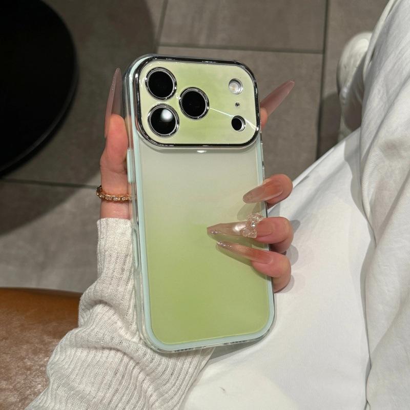 High Value Contrast Color Gradual Change Smudging Seconds Change Applicable Apple 17Pro Mobile Phone Case iPhone16Pro All-inclusive Anti-drop